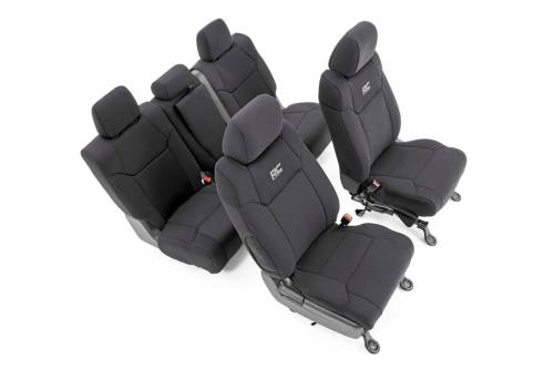 Rough Country - Rough Country Seat Covers - FR w/ Console Cover and Rear - Toyota Tundra (14-21) - 91027A