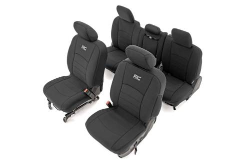 Rough Country - Rough Country Seat Covers - FR Bucket RR w/Arm Rest - Ram 1500 (09-18)/2500 (10-18) - 91029