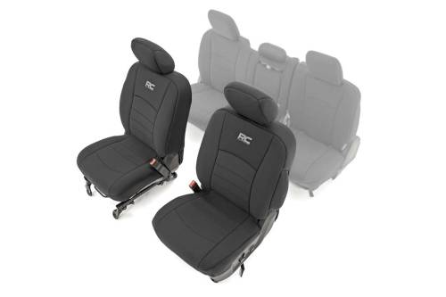 Rough Country - Rough Country Seat Covers -Bucket Seats - FR - Ram 1500 2WD/4WD (2019-2023) - 91040