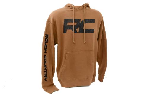 Rough Country - Rough Country Rough Country Hoodie - RC Topographical Sleeve - Saddle - SM - 94095SM