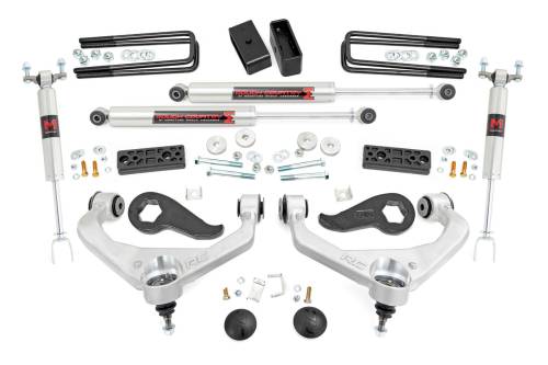 Rough Country - Rough Country 3 Inch Lift Kit - UCAs - M1 - Chevy/GMC Sierra 3500 HD/Silverado 3500 HD (20-23) - 95640