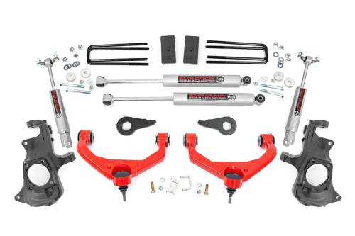 Rough Country - Rough Country 3.5 Inch Lift Kit - Knuckle - Chevy/GMC 2500HD/3500HD (11-19) - 95730RED