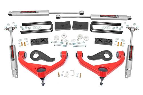 Rough Country - Rough Country 3 Inch Lift Kit - Chevy/GMC 2500HD (20-24) - 95830RED