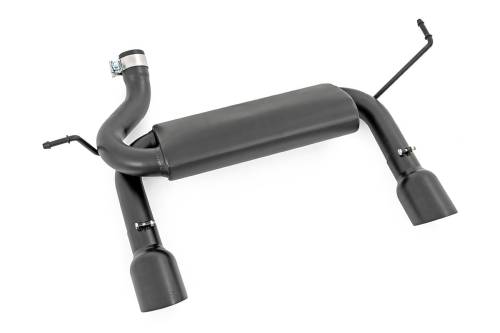 Rough Country - Rough Country Performance Exhaust - Dual Outlet - Jeep Wrangler JK (2007-2018) - 96002A