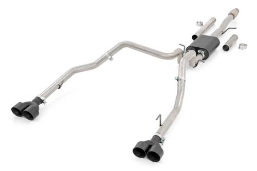 Rough Country - Rough Country Performance Exhaust - Crew/Dbl - RR Exit - Chevy/GMC 1500 (19-23) - 96011