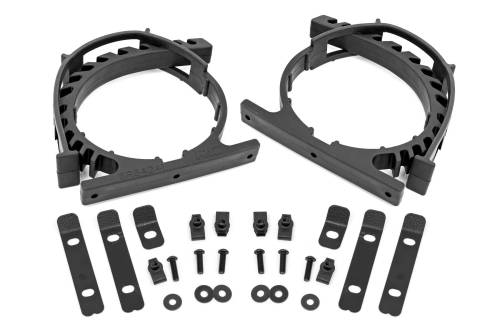 Rough Country - Rough Country Rubber Molle Panel Clamp Kit - Universal - 2.5" - 9.5" - 2-Clamps - 99070