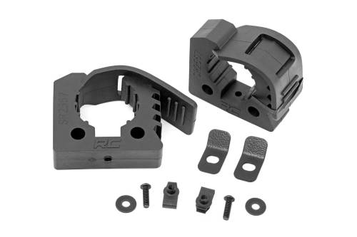 Rough Country - Rough Country Rubber Molle Panel Clamp Kit - Universal - 1" - 2 1/4" - 2-Clamps - 99071