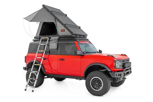 Rough Country - Rough Country Hard Shell Roof Top Tent - Low-Profile Aluminum Shell - Rack Mount - 99077