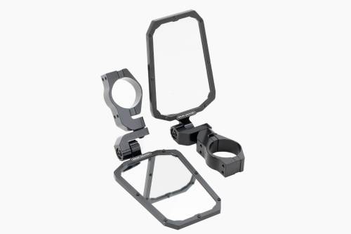 Rough Country - Rough Country UTV Aluminum Side View Mirrors - Horizontal - 99209