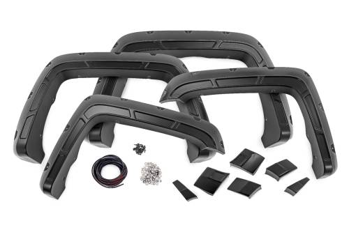 Rough Country - Rough Country Fender Flares Defender G48 Redwood GMC Sierra 1500 (14-18)/Sierra 2500 HD (15-19) - A-G11611-G48