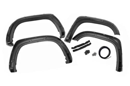 Rough Country - Rough Country Defender Pocket Fender Flares - Toyota Tundra 2WD/4WD (2014-2021) - A-T11411