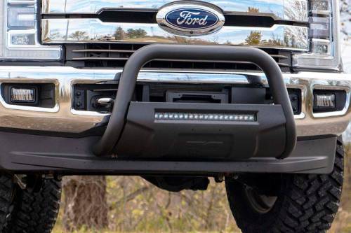 Rough Country - Rough Country Black Led Bull Bar - Ford Super Duty 2WD/4WD (2017-2022) - B-F2017