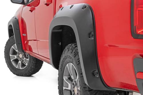 Rough Country - Rough Country Pocket Fender Flares - 5' Bed - Chevy Colorado 2WD/4WD (15-22) - F-C11511A