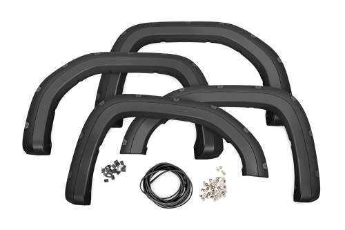 Rough Country - Rough Country Pocket Fender Flares - G7C Cardinal Red - GMC Sierra 1500 2WD/4WD (2019-2024) - F-C11950A-G7C
