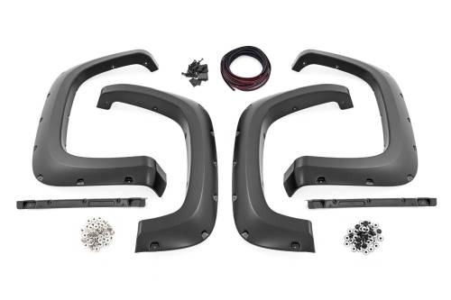 Rough Country - Rough Country Pocket Fender Flares - Chevy Silverado 2500 HD/3500 HD (20-22) - F-C12011A