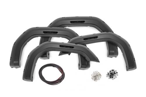 Rough Country - Rough Country Pocket Fender Flares - GMC Sierra 2500 HD/Sierra 3500 HD (20-23) - F-G12011A