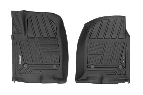 Rough Country - Rough Country Flex-Fit Floor Mats - Front - Bucket - Chevy/GMC 1500/2500HD/3500HD (19-25 & Classic) - FF-2161