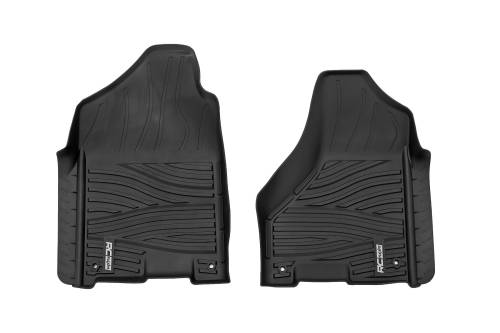 Rough Country - Rough Country Flex-Fit Floor Mats - FR - Crew Cab - Ram 1500 2WD/4WD (2009-2018 & Classic) - FF-3121