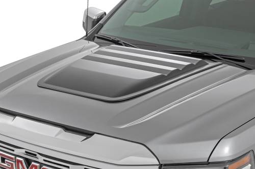 Rough Country - Rough Country Hood Scoop GXG Iridium GMC Sierra 1500 (2019-2024) - HS40010-GXG