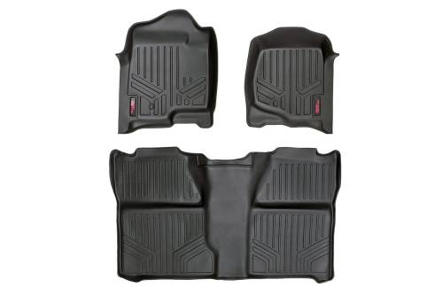 Rough Country - Rough Country Floor Mats - FR & RR - Crew Cab - Chevy/GMC 1500/2500HD (07-14) - M-20713