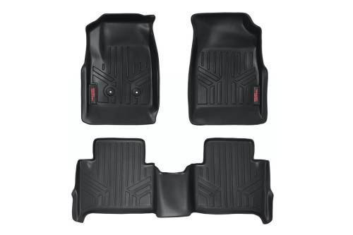 Rough Country - Rough Country Floor Mats - FR & RR - Crew - Chevy/GMC Canyon/Colorado (15-22) - M-21513