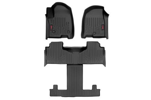 Rough Country - Rough Country Floor Mats - FR & RR - FR/RR Bucket - Chevy/GMC Tahoe/Yukon (21-23) - M-21712