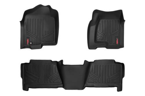 Rough Country - Rough Country Floor Mats - FR & RR - Crew Cab - Chevy/GMC 1500 (99-06 & Classic) - M-29913