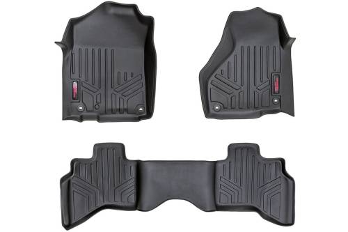 Rough Country - Rough Country Floor Mats - FR & RR - Quad Cab - Dodge 1500 2WD/4WD (2002-2008) - M-30212