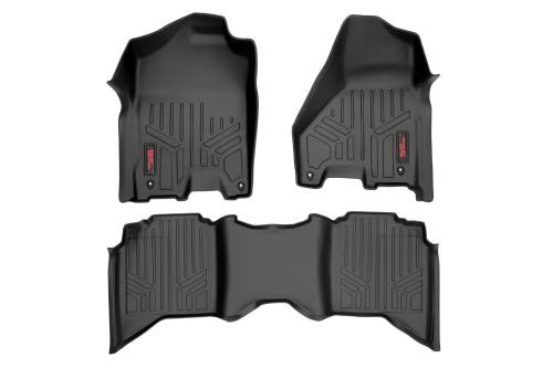 Rough Country - Rough Country Floor Mats - FR & RR - Crew Cab - Ram 1500 2WD/4WD (2012-2018 & Classic) - M-31213