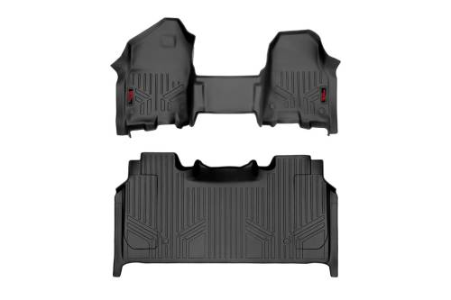 Rough Country - Rough Country Floor Mats - FR OV Hump - RR Storage- Crew - Ram 1500 (19-23)/1500 TRX (21-23) - M-31420