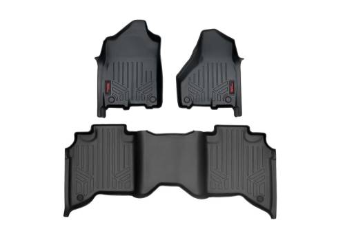 Rough Country - Rough Country Floor Mats - FR & RR - FR Bucket - Crew - Ram 2500/3500 (19-23) - M-31430