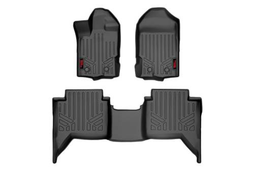 Rough Country - Rough Country Floor Mats - FR & RR - Ford Ranger 2WD/4WD (2019-2023) - M-51002