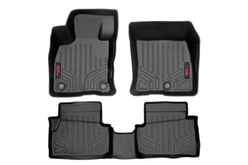 Rough Country - Rough Country Floor Mats - Front and Rear - Ford Maverick 4WD (2022-2023) - M-51100