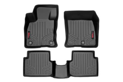 Rough Country - Rough Country Floor Mats - Front and Rear - Ford Maverick 4WD (2022-2023) - M-51102