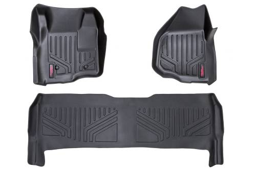 Rough Country - Rough Country Floor Mats - FR & RR - Depressed Pedal - Ford Super Duty (11-16) - M-51223