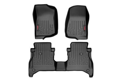 Rough Country - Rough Country Floor Mats - FR & RR - RR Non-Lock - Jeep Gladiator JT 4WD (20-22) - M-61505