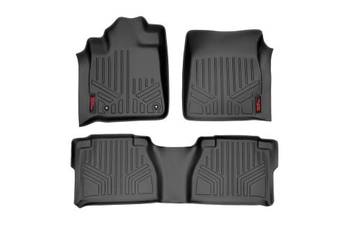 Rough Country - Rough Country Floor Mats - Front and Rear l Double Cab - Toyota Tundra (07-11) - M-70713