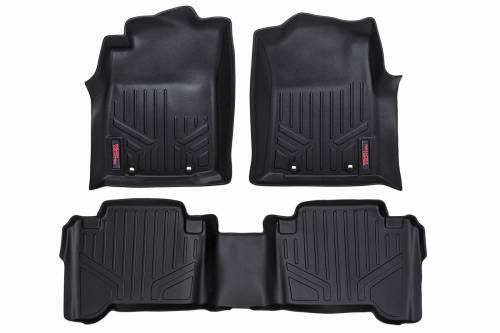 Rough Country - Rough Country Floor Mats - Front and Rear - Toyota Tacoma 2WD/4WD (2012-2015) - M-71213