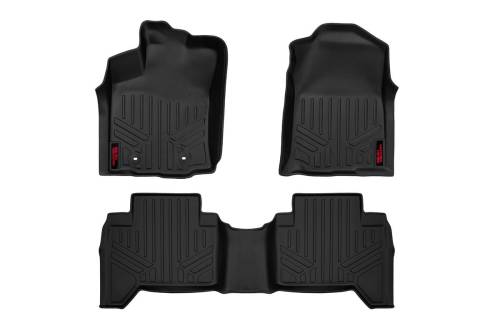 Rough Country - Rough Country Floor Mats - Front and Rear - Toyota Tacoma 2WD/4WD (2016-2023) - M-71216