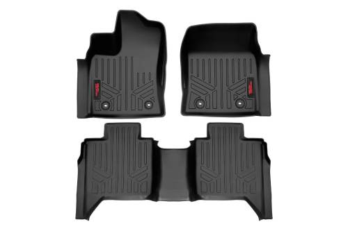 Rough Country - Rough Country Floor Mats - FR & RR - CrewMax - Toyota Tundra 2WD/4WD (2022-2023) - M-71780