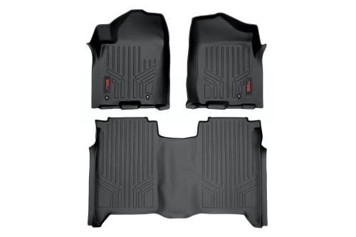 Rough Country - Rough Country Floor Mats - FR & RR - Crew Cab - Nissan Titan 2WD/4WD (2004-2015) - M-81602