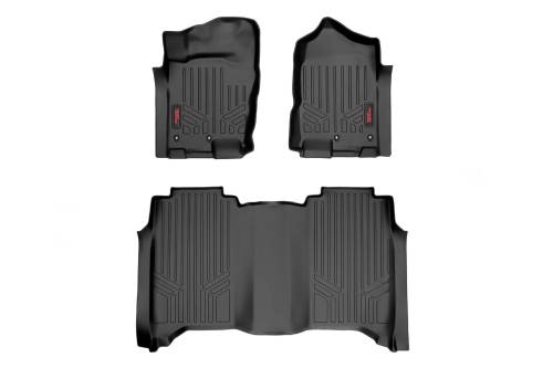 Rough Country - Rough Country Floor Mats - FR & RR - Crew Cab - Nissan Titan 2WD/4WD (2017-2023) - M-81715