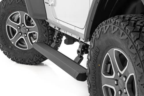 Rough Country - Rough Country Power Running Boards - Lighted - 2 Door - Jeep Wrangler JL (18-23) - PSR61030