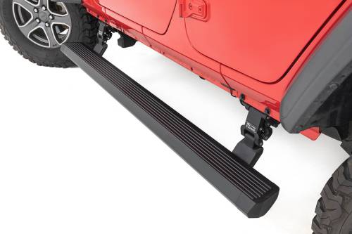 Rough Country - Rough Country Power Running Boards - Lighted - 4 Door - Jeep Wrangler JL (18-23) - PSR610430