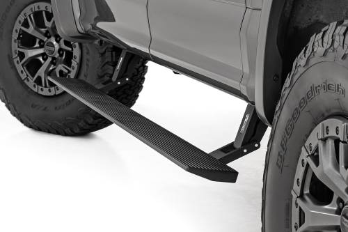 Rough Country - Rough Country Power Running Boards - Lighted - Crew Cab - Ford F-150/F-150 Lightning/Super Duty (15-23) - PSR71520