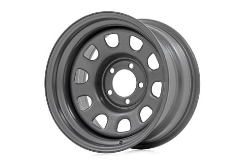 Rough Country - Rough Country Steel Wheel - Gray - 15x8 - 5x4.5 - 3.30 Bore - -19 - RC158545G