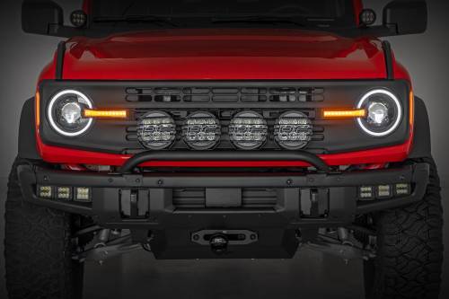 Rough Country - Rough Country DRL Halo LED Headlights DOT Approved Ford Bronco (21-24) - RCH5500