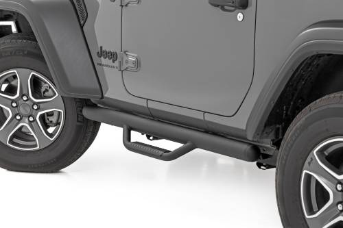 Rough Country - Rough Country Nerf Steps - Full Length - 2 Door - Jeep Wrangler JL 4WD (18-23) - RCJ1846A