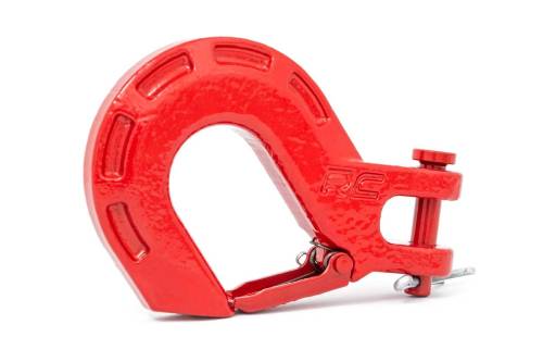 Rough Country - Rough Country Winch Hook - Forged - Red - RS129