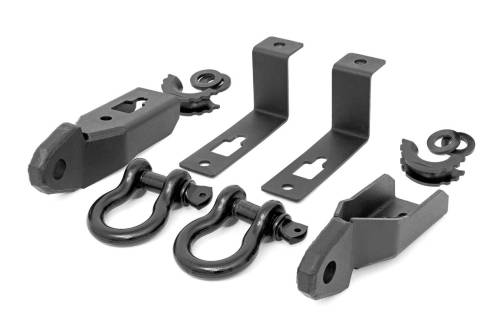 Rough Country - Rough Country Tow Hook Brackets - D-Ring Combo - Ford Ranger 2WD/4WD (2019-2023) - RS152